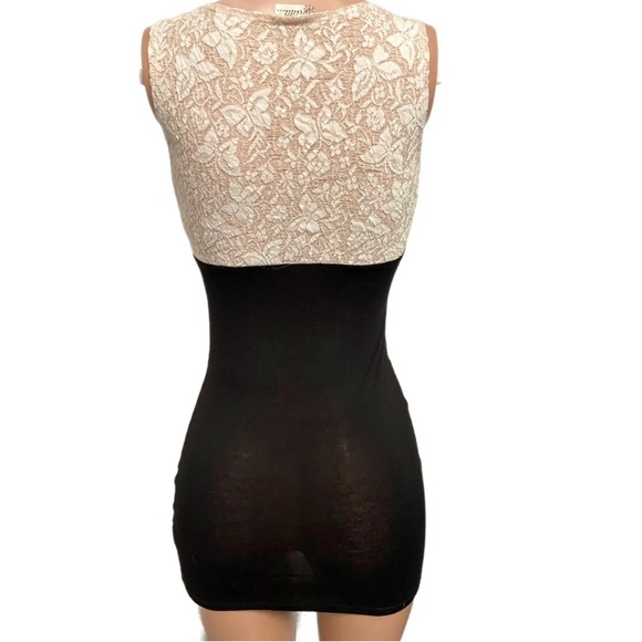 Sexy Butterfly Burn-out Lined bust mini body con stretchy Party Cleavage Dress - Picture 3 of 5